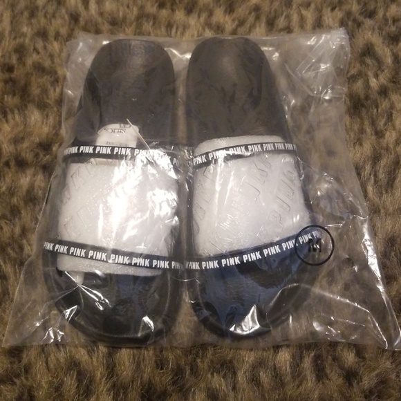 PINK SLIDES Clear embossed logo slides - Picture 2 of 4